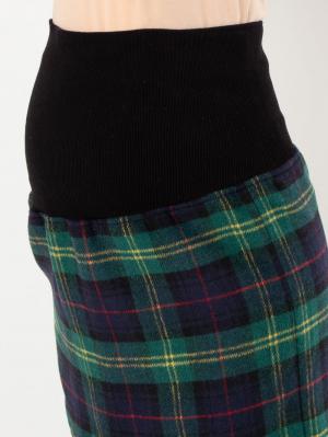 アウトレット|【産前産後対応】フィット起毛チェックナロースカート【出産後も長く使える】