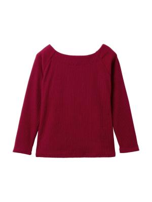 起毛リブスクエアネックニットソートップス　マタニティ・授乳服【出産後も長く使える】29068