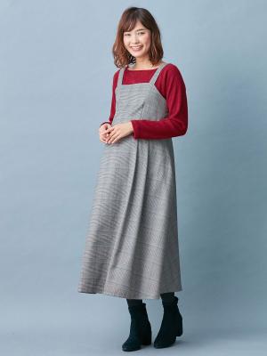 マタニティ トップス|起毛リブスクエアネックニットソートップス　マタニティ・授乳服【出産後も長く使える】|ボルドー