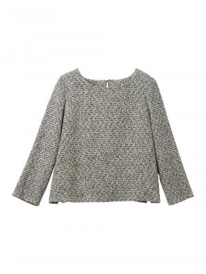 マタニティ ワンピース|ツィードトップス＆産前産後対応スカートセットアップ　マタニティ・授乳服【出産後も長く使える】