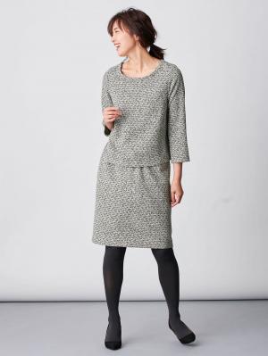 マタニティ ワンピース|ツィードトップス＆産前産後対応スカートセットアップ　マタニティ・授乳服【出産後も長く使える】