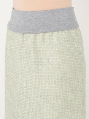 マタニティ ワンピース|ツィードトップス＆産前産後対応スカートセットアップ　マタニティ・授乳服【出産後も長く使える】