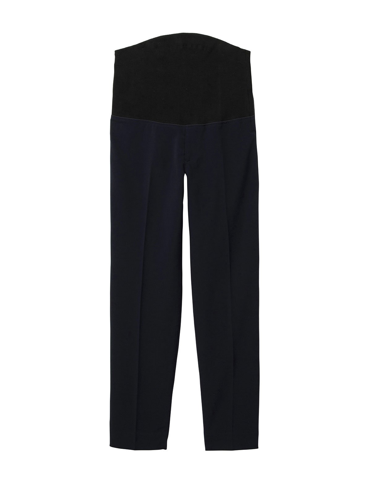 マタニティ パンツ|P・パンツ　TRストレッチセンタープレスストレート|ネイビー