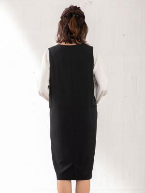 マタニティ ワンピース|TRストレッチジャンパードレス　マタニティ・授乳服【出産後も長く使える】