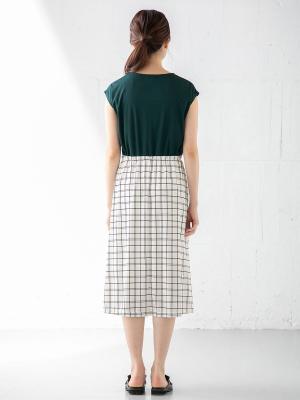 マタニティ ワンピース|ain（アイン）接触冷感エステルスムースワンピース　マタニティ・授乳服【出産後も長く使える】