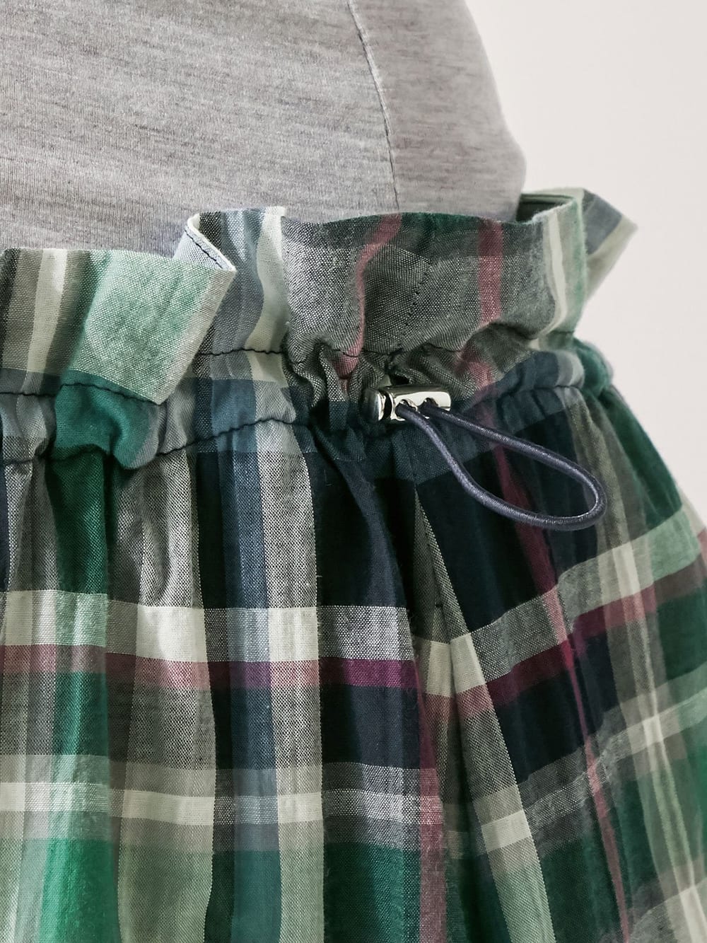 マタニティ スカート|ain（アイン）ラクゴム仕様先染めチェックスカート【出産後も長く使える】