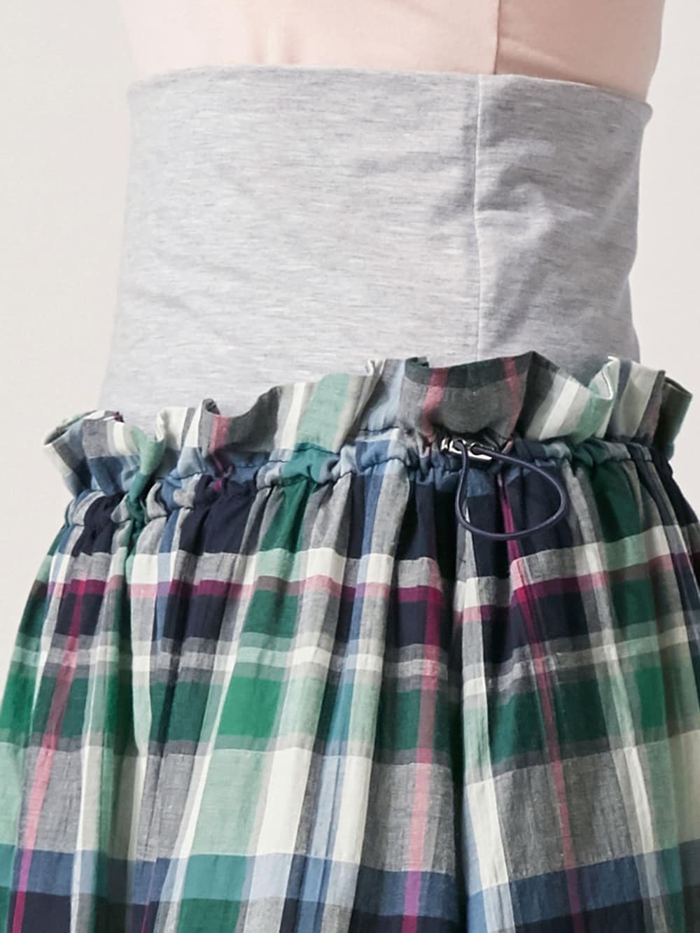 マタニティ スカート|ain（アイン）ラクゴム仕様先染めチェックスカート【出産後も長く使える】