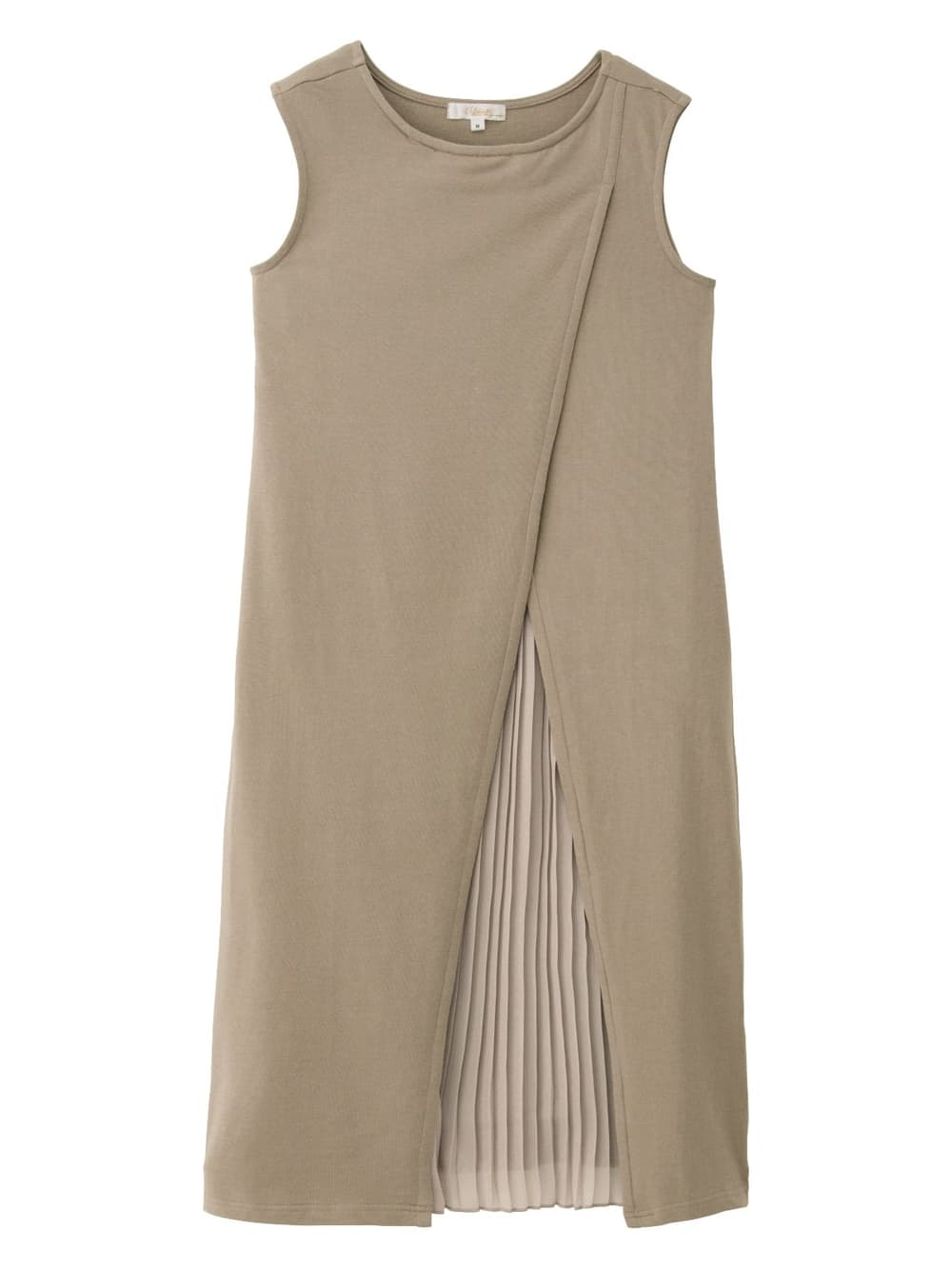 マタニティ ワンピース|【マタニティ・授乳服】Vicente for mom（ヴィセンテフォーマム）フロントプリーツワンピース【出産後も長く使える】|ベージュ