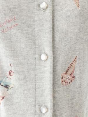 マタニティ パジャマ・ルームウェア|mutti ei(ムッティアイ)【授乳口付】アイスクリーム柄半袖ネグリジェ