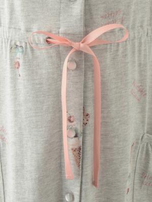 マタニティ パジャマ・ルームウェア|mutti ei(ムッティアイ)【授乳口付】アイスクリーム柄半袖ネグリジェ