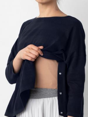マタニティ トップス|ビッグシルエット七分袖トップス マタニティ・授乳服【出産後も長く使える】