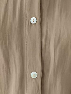 マタニティ ワンピース|八分袖ビンテージサテンギャザーロングワンピース　マタニティ・授乳服【出産後も長く使える】