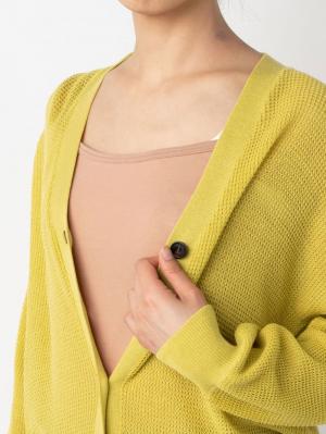 マタニティ トップス|12Gワッフル編Vカーディガン　マタニティ・授乳服【出産後も長く使える】