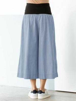 マタニティ パンツ|【産前産後対応】【2レングス展開】ライトオンスデニムスカンツ【出産後も長く使える】