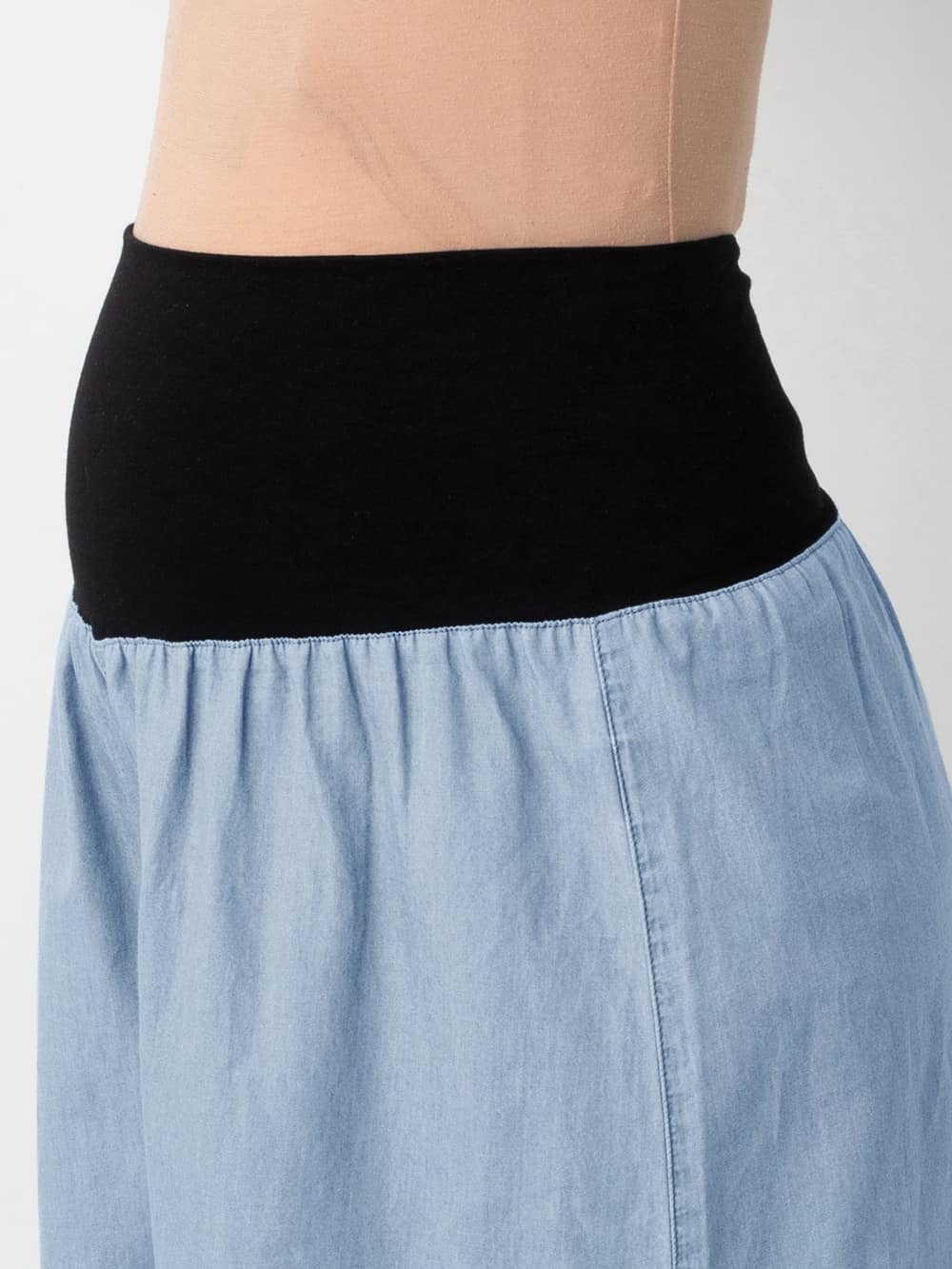 マタニティ パンツ|【産前産後対応】【2レングス展開】ライトオンスデニムスカンツ【出産後も長く使える】