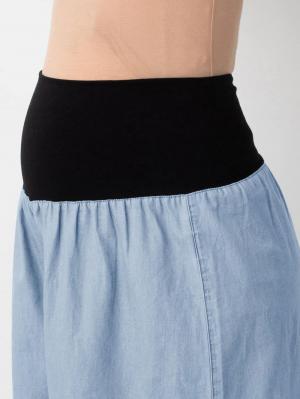 マタニティ パンツ|【産前産後対応】【2レングス展開】ライトオンスデニムスカンツ【出産後も長く使える】