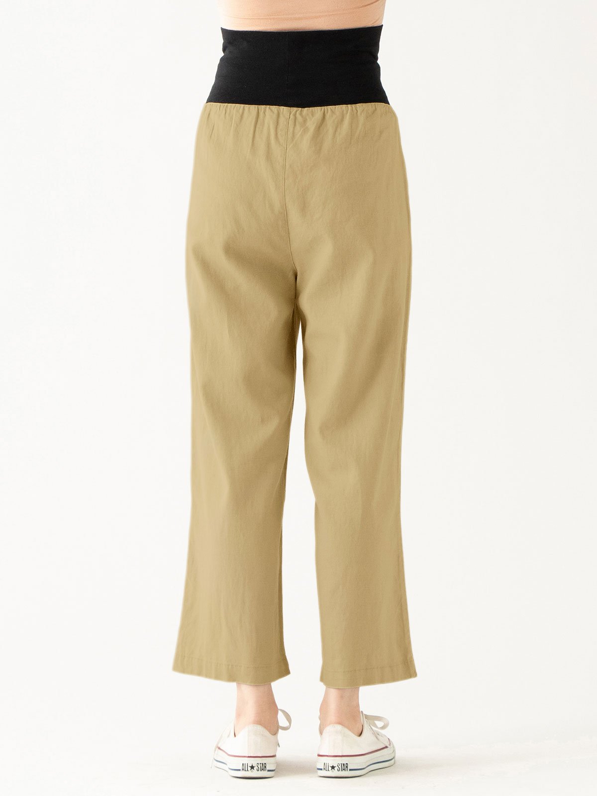 マタニティ パンツ|【2丈展開】麻レーヨンワイドストレートパンツ　マタニティ・産後【出産後も長く使える】