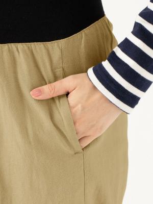 マタニティ パンツ|【2丈展開】麻レーヨンワイドストレートパンツ　マタニティ・産後【出産後も長く使える】