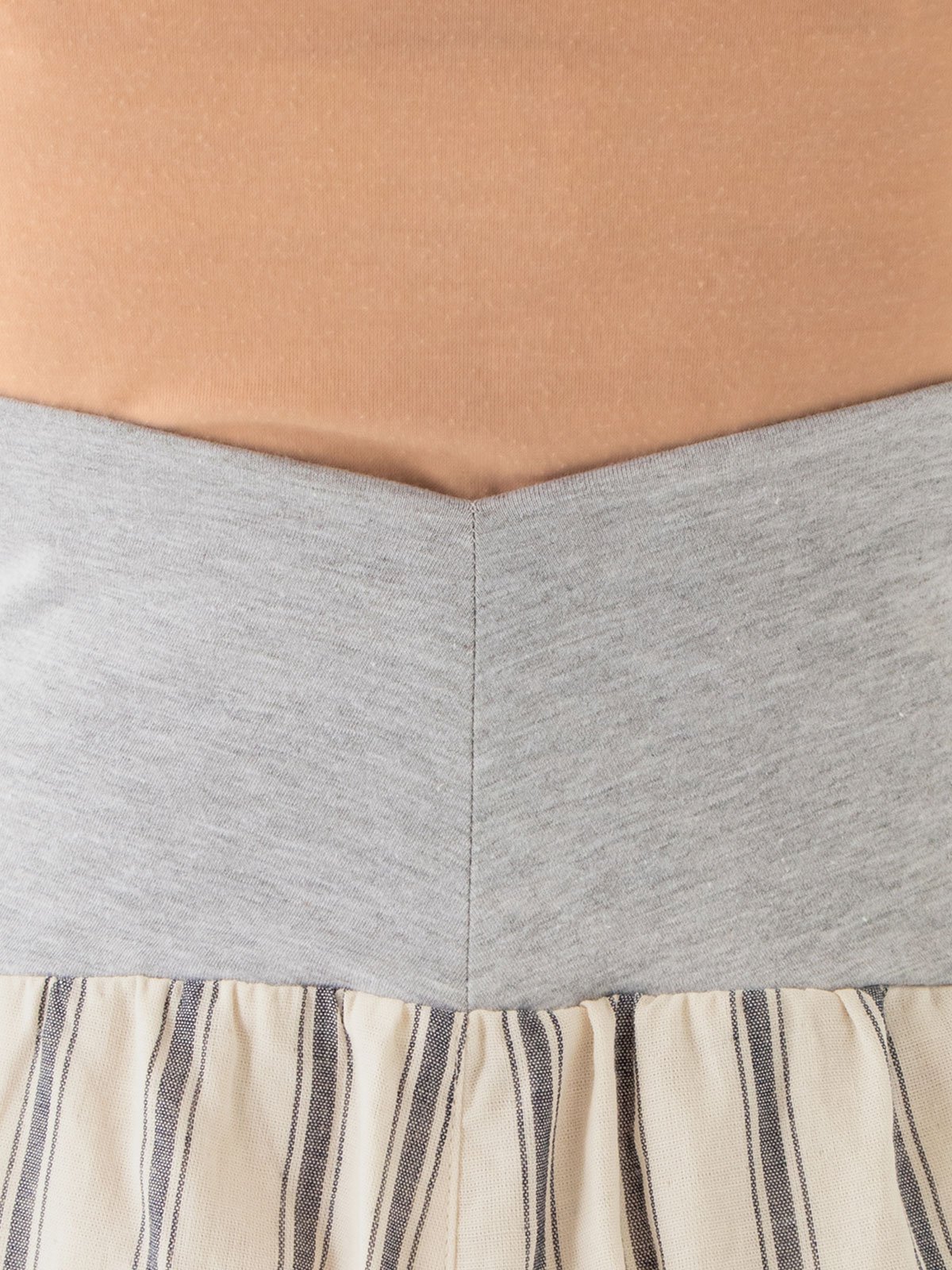 マタニティ パジャマ・ルームウェア|【授乳しやすい】【産前産後対応パンツ付】ストライプダブルガーゼパジャマ