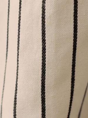 マタニティ スカート|【産前産後対応】リネン混ストライプハイウエストタイトスカート【出産後も長く使える】