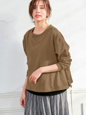 裏毛トップス　マタニティ・授乳服【出産後も長く使える】29219
