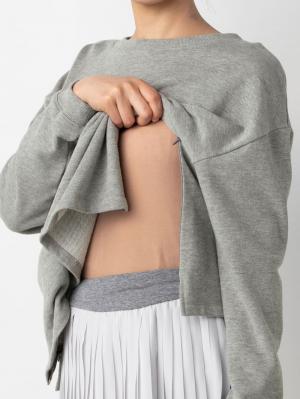 マタニティ トップス|裏毛トップス　マタニティ・授乳服【出産後も長く使える】