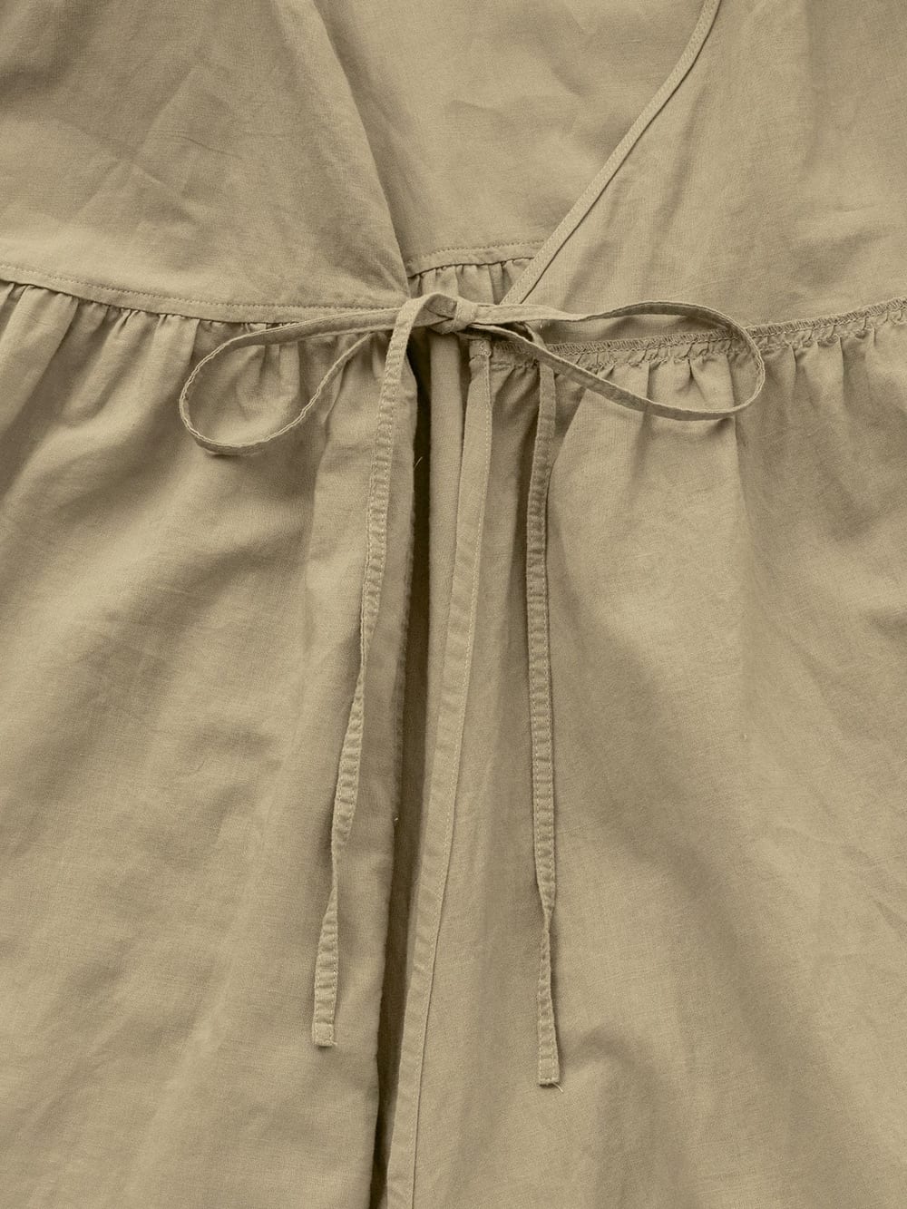 マタニティ ワンピース|麻混カシュクールワンピース　マタニティ・授乳服【出産後も長く使える】