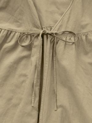 マタニティ ワンピース|麻混カシュクールワンピース　マタニティ・授乳服【出産後も長く使える】