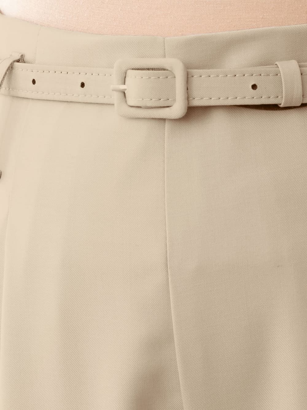 マタニティ パンツ|【産前産後対応】ベルト付きワイドパンツ【出産後も長く使える】|ベージュ