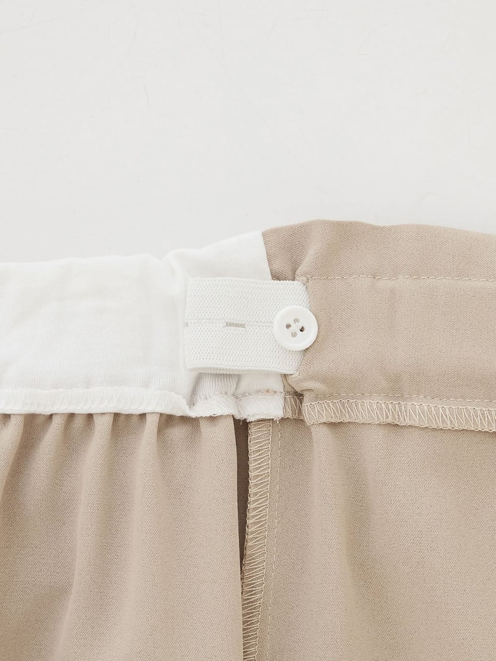 マタニティ パンツ|【産前産後対応】リボンベルト付ワイドパンツ【出産後も長く使える】