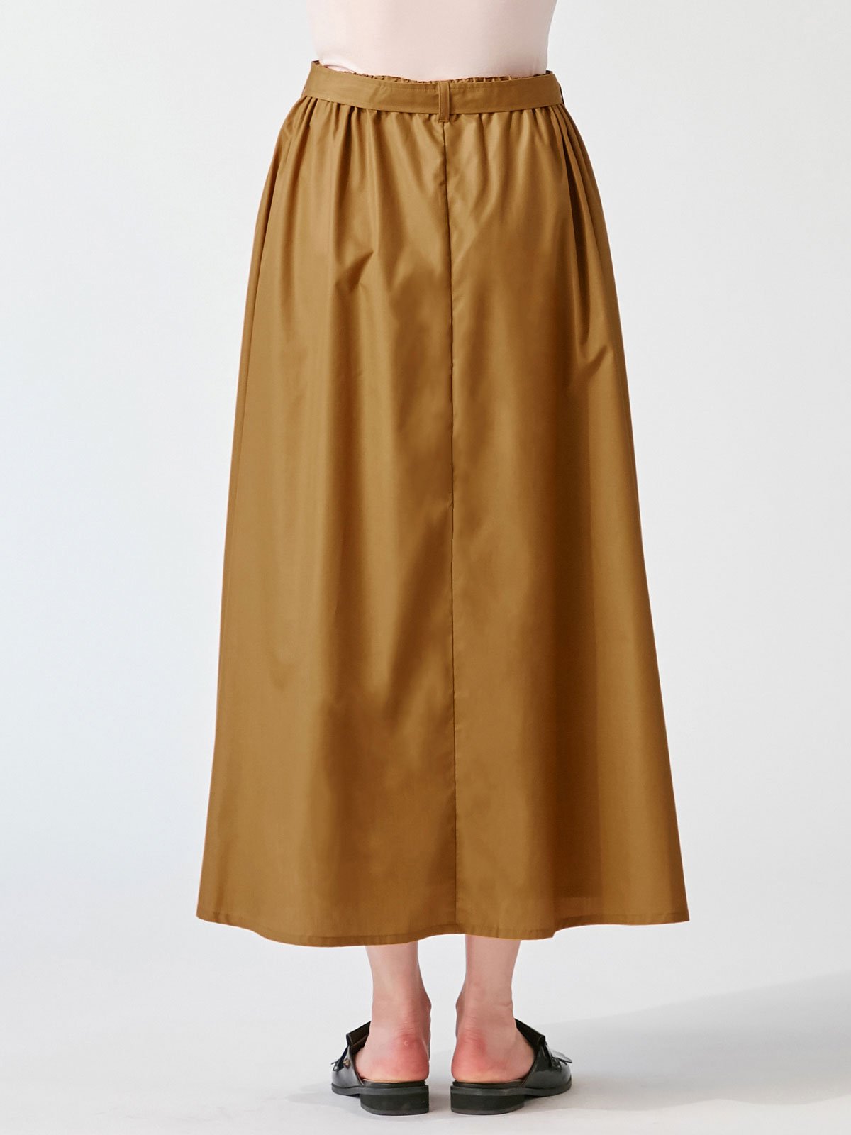 マタニティ スカート|【産前産後対応】ベルト付フレアスカート【出産後も長く使える】