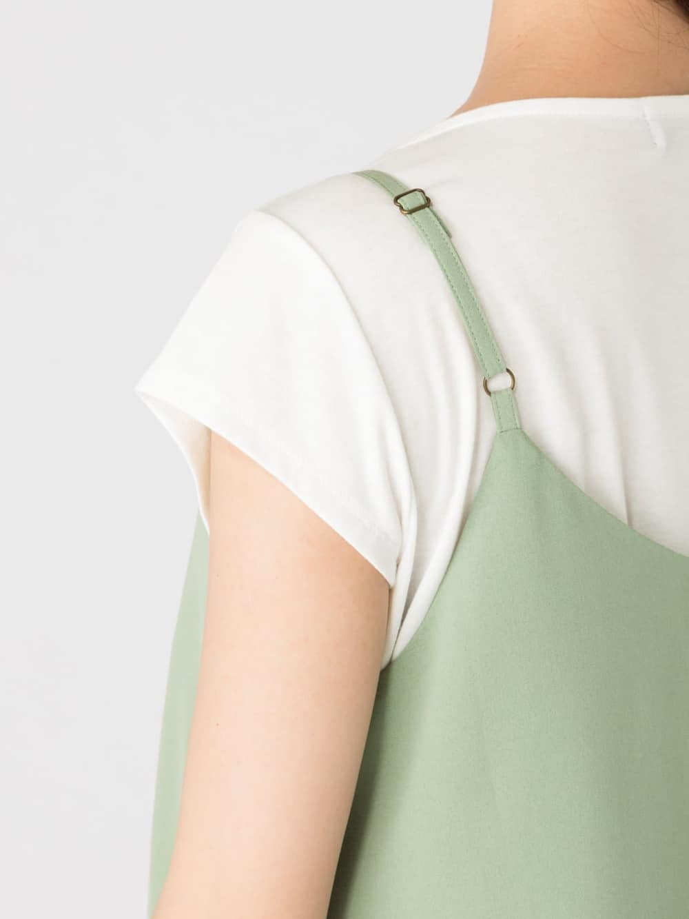 授乳口付 キャミソールワンピ 授乳tシャツセット マタニティウェア 授乳服通販 エンジェリーベ 公式