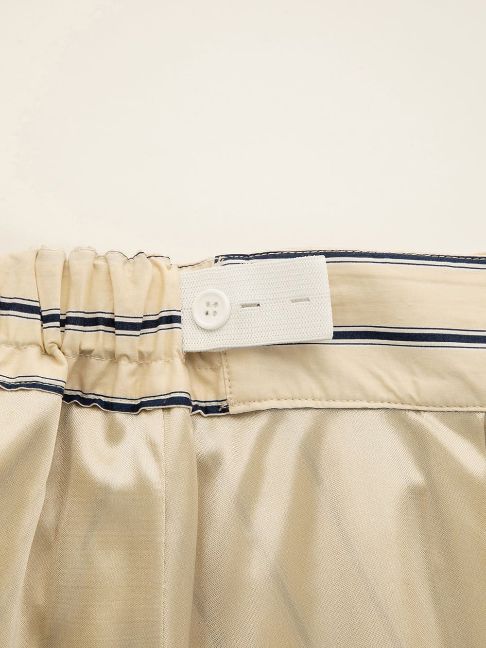 マタニティ スカート|【産前産後対応】マルチストライプたっぷりギャザースカート【出産後も長く使える】