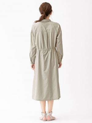 マタニティ ワンピース|ブロードストライプワンピース　マタニティ・授乳服【出産後も長く使える】