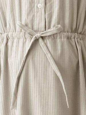 マタニティ ワンピース|ブロードストライプワンピース　マタニティ・授乳服【出産後も長く使える】