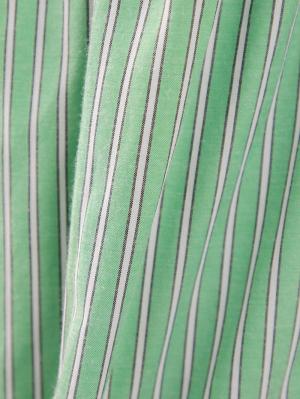 マタニティ スカート|【産前産後対応】ブロードストライプギャザースカート【出産後も長く使える】