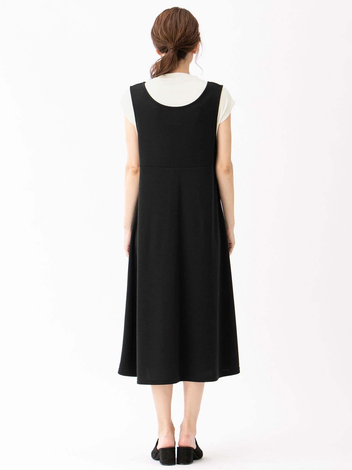 マタニティ ワンピース|ain（アイン）【セット】Aラインジャンスカ＆リブトップス　マタニティ・授乳服【出産後も長く使える】