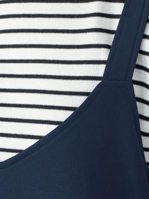 マタニティ ワンピース|ain（アイン）ジャンスカフェイクワンピース　マタニティ・授乳服【出産後も長く使える】