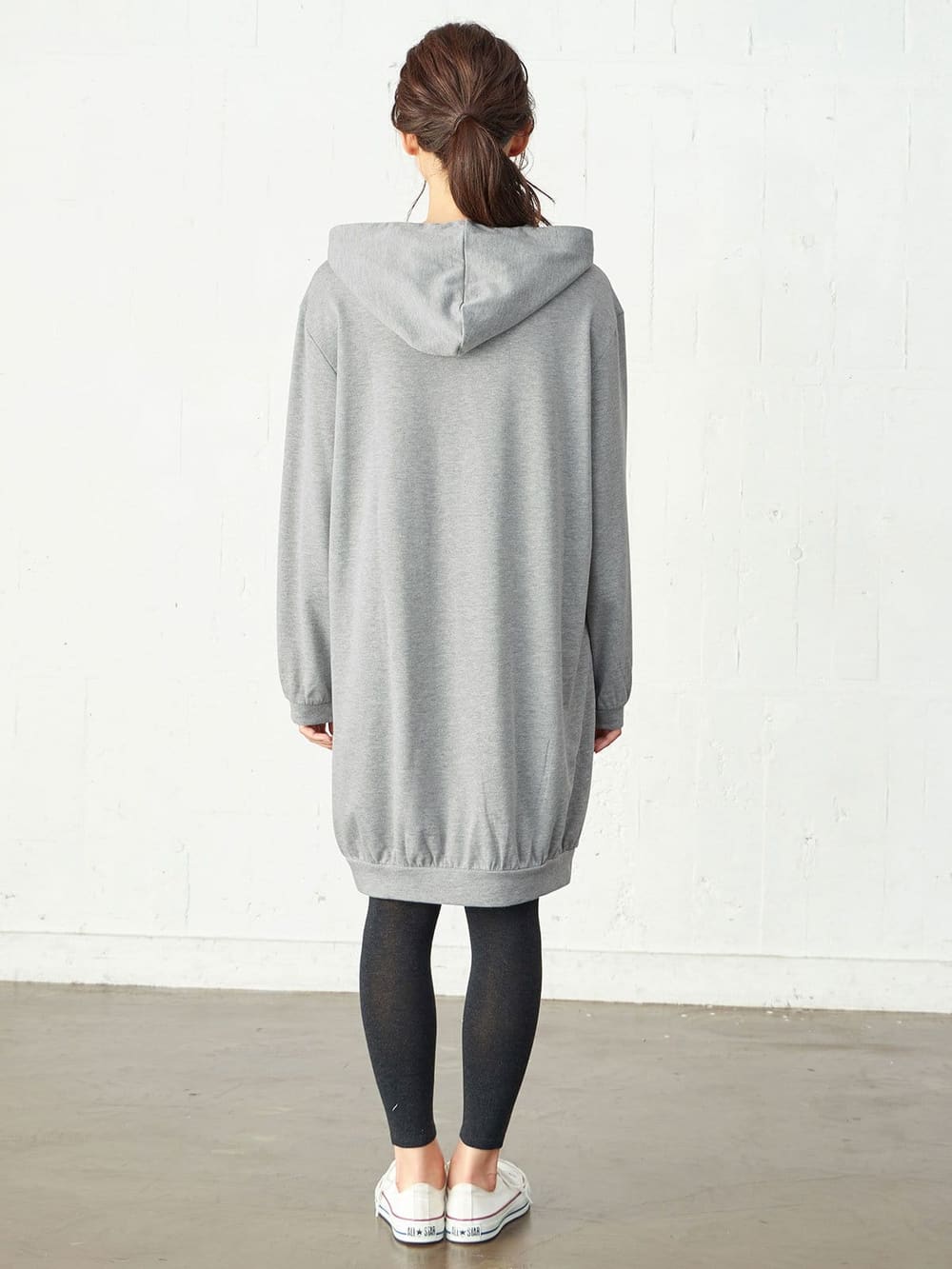 A I N 授乳口付 T Cミニ裏毛ゆるパーカーワンピース マタニティウェア 授乳服通販 エンジェリーベ 公式