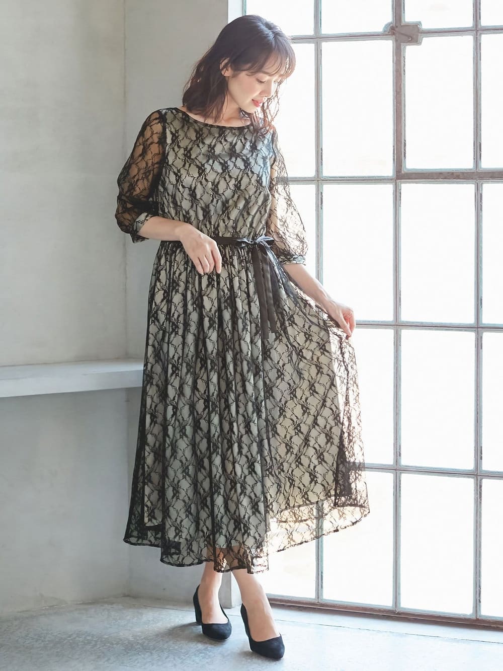 50 Off エレガンス ワンピース ドレス レース B0248 高級感 Tnnurdu Com