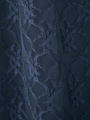 マタニティ ワンピース|総レースロングワンピース（サテンリボンベルト付）　マタニティ・授乳服【出産後も長く使える】