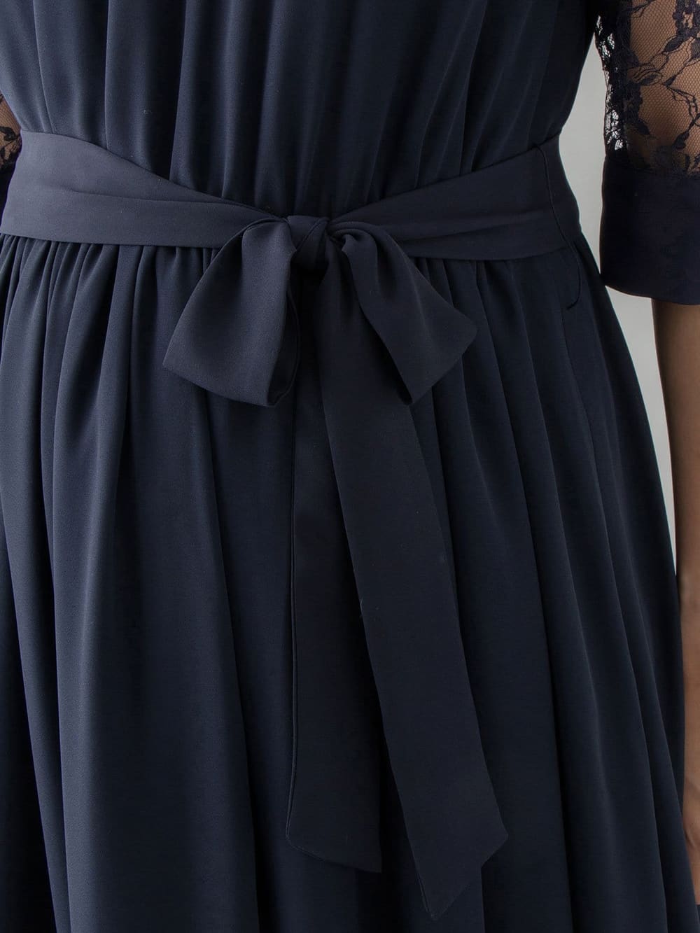 マタニティ ワンピース|ロング／マキシ選べる丈のレーススリーブワンピース　マタニティ・授乳服【出産後も長く使える】