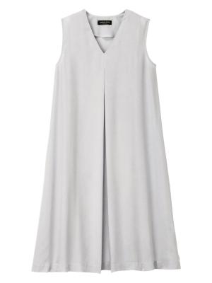 簡単授乳Vネックフロントタックノースリワンピース　マタニティ・授乳服【出産後も長く使える】 29302