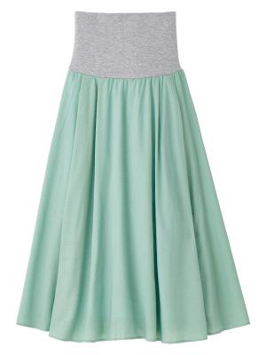 【産前産後】コットンリネンタックフレアスカート【出産後も長く使える】 29304