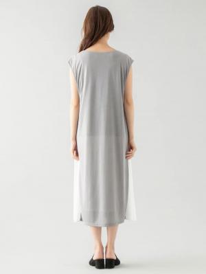 マタニティ ワンピース|レイヤード配色ワンピース マタニティ・授乳服【出産後も長く使える】