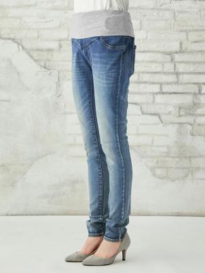 マタニティ パンツ|【産前産後対応】骨盤快適ハイストレッチスキニーデニムVパンツ【出産後も長く使える】