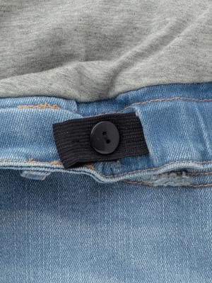 マタニティ パンツ|【産前産後対応】ハイストレッチデニムテーパードパンツ【出産後も長く使える】