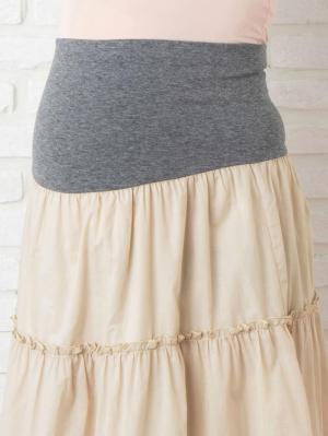 マタニティ スカート|【産前産後対応】コットンローンティアードスカート【出産後も長く使える】