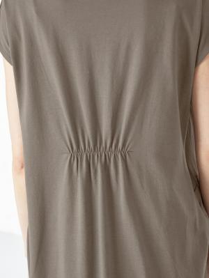 マタニティ ワンピース|カットソーリボン使いワンピース　マタニティ・授乳服【出産後も長く使える】