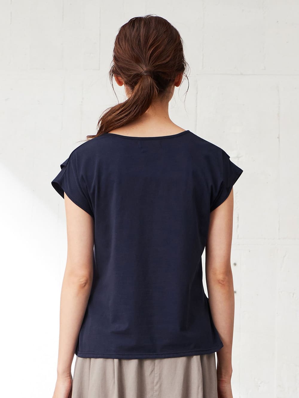 マタニティ トップス|リボン付きトップス マタニティ・授乳服【出産後も長く使える】